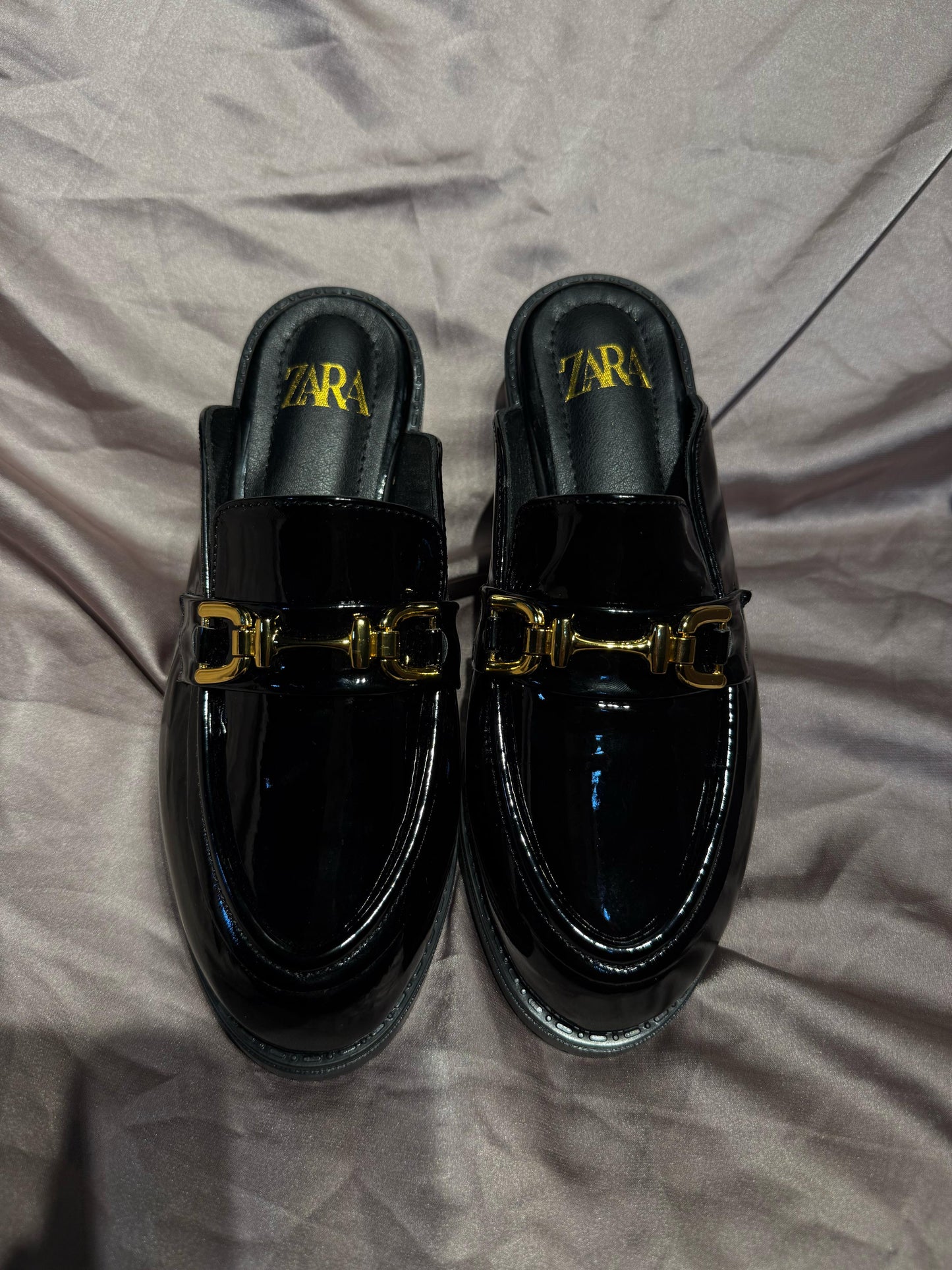 MULES ZARA EN CUIR VERNIS